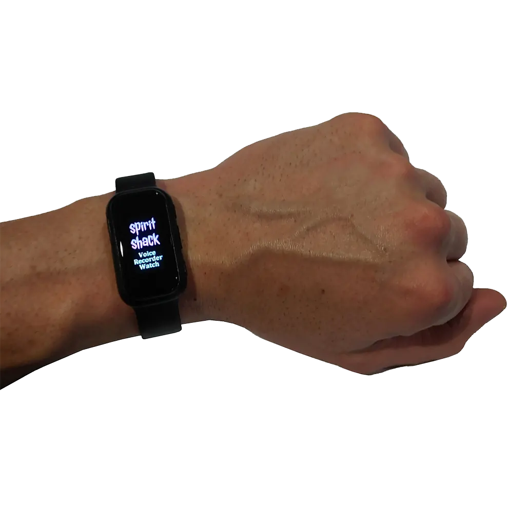 Me wearing the SpiritShack EVP Recorder Watch