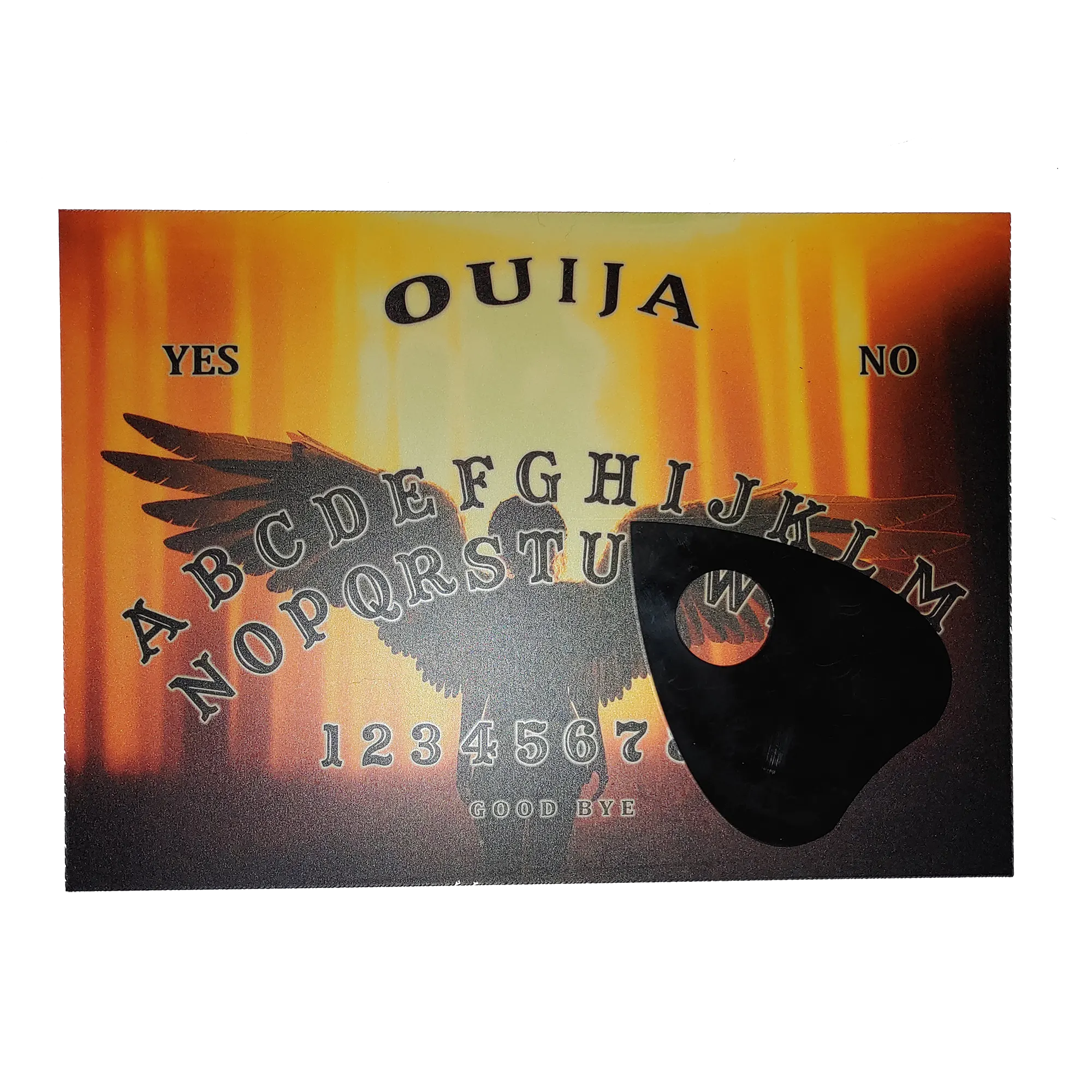 Angel Ouija board with planchette