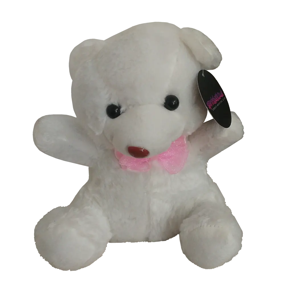 Our white touch activated bear