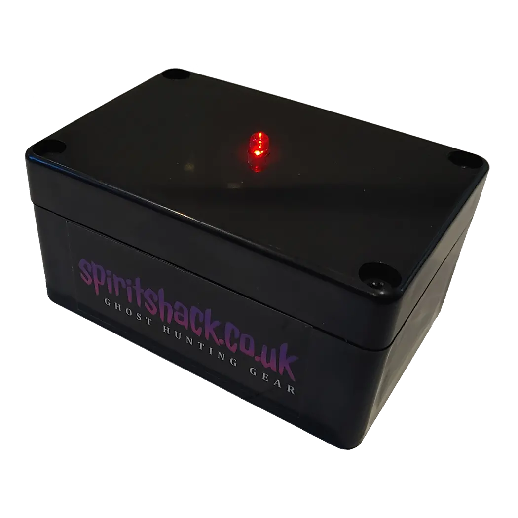 The EM pump from the back, showing the SpiritShack logo