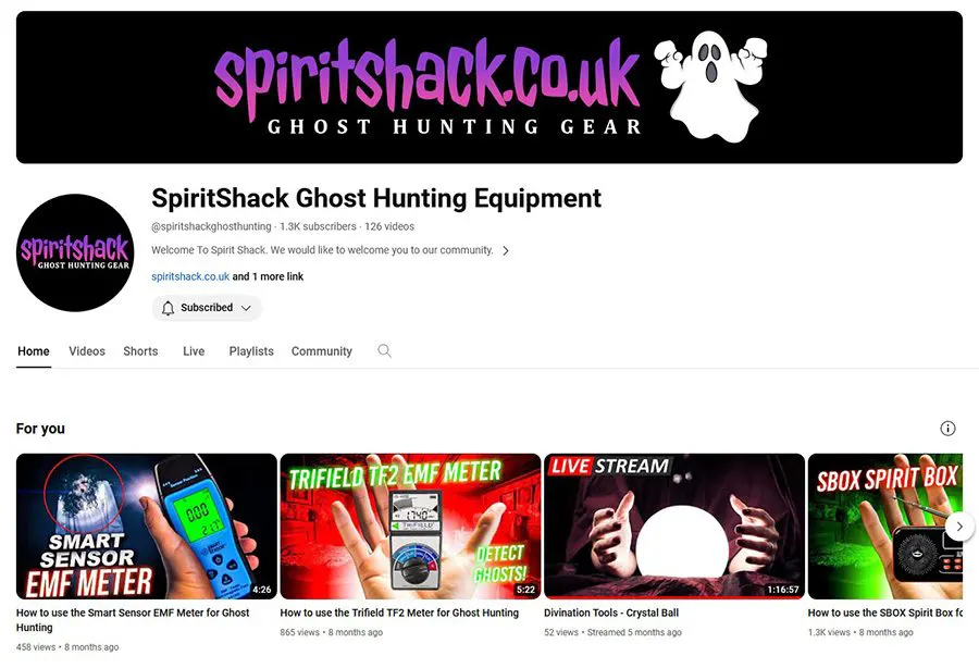 The SpiritShack instructional videos on YouTube
